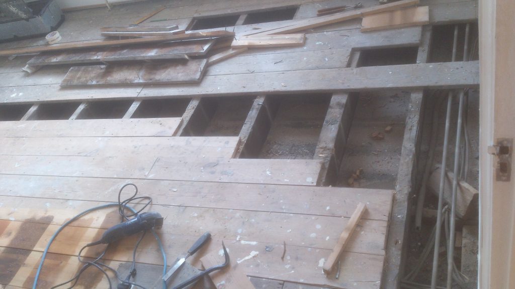 rotten floorboards repairs